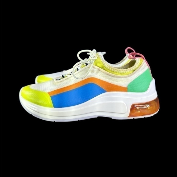 Steve Madden Colourblock Lace-Up Sneakers with Pull-Tabs Women’s Size: 6M - Picture 2 of 8